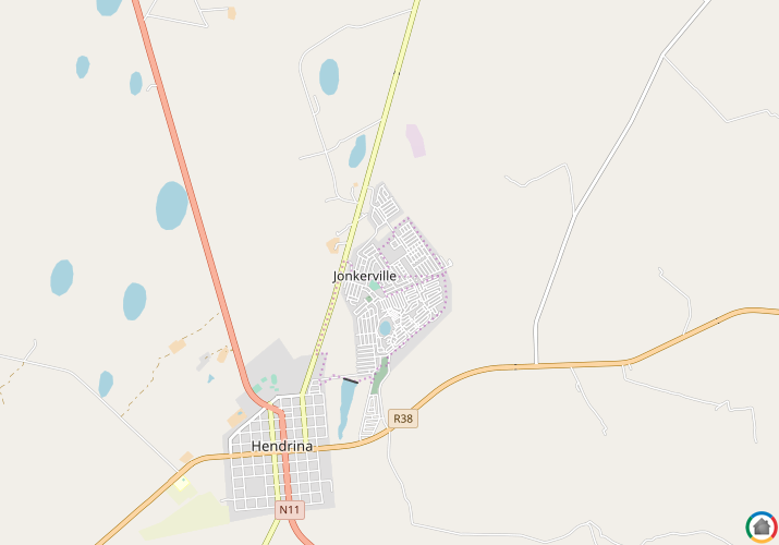 Map location of Kwazamokuhle